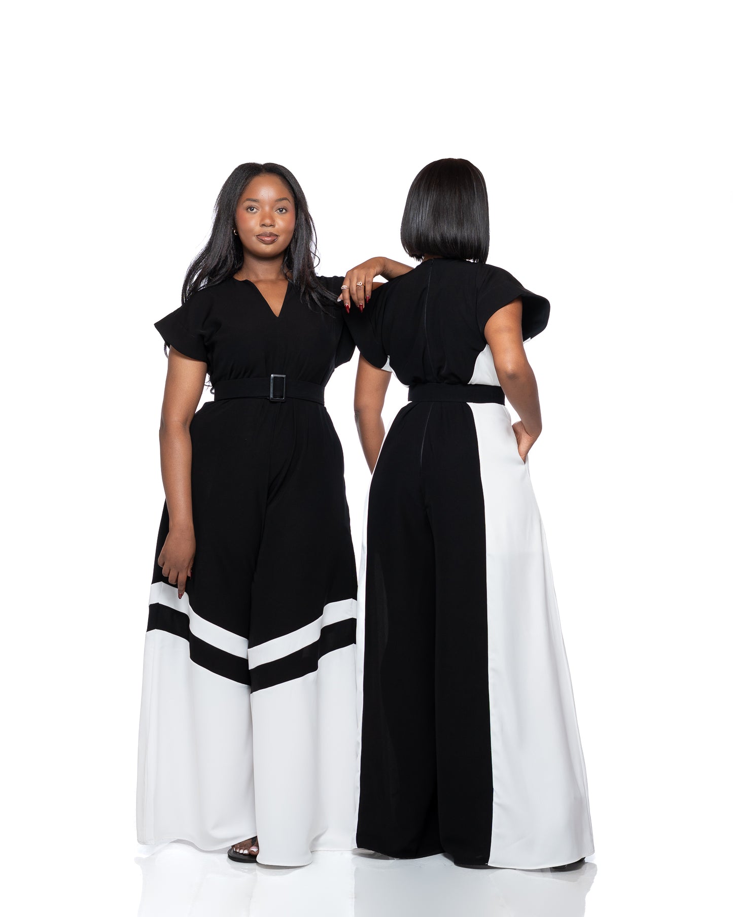 Two Tone Palazzo Jumpsuit
