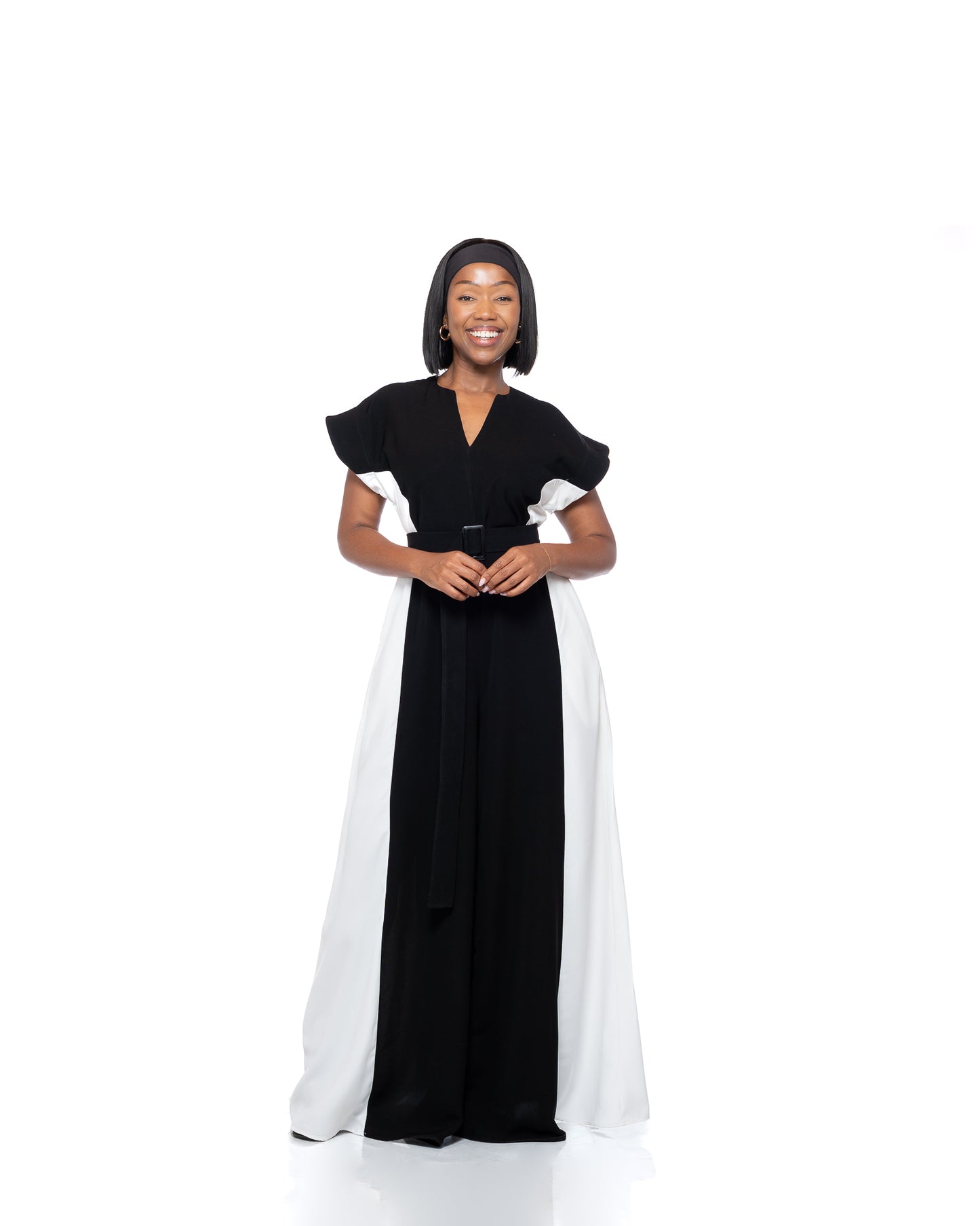 Moderne Colourblock Palazzo Jumpsuit