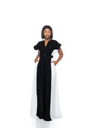 Moderne Colourblock Palazzo Jumpsuit