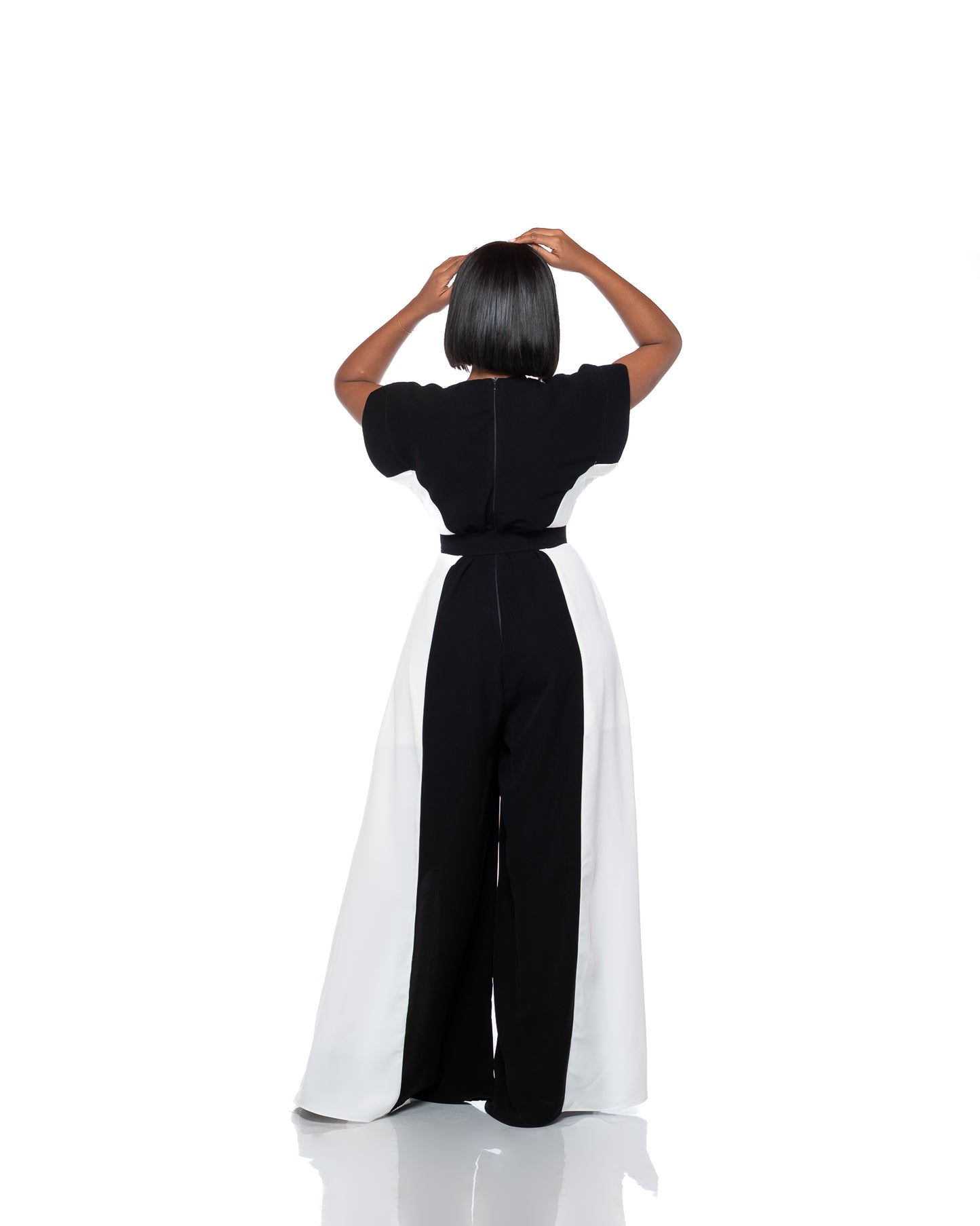 Moderne Colourblock Palazzo Jumpsuit