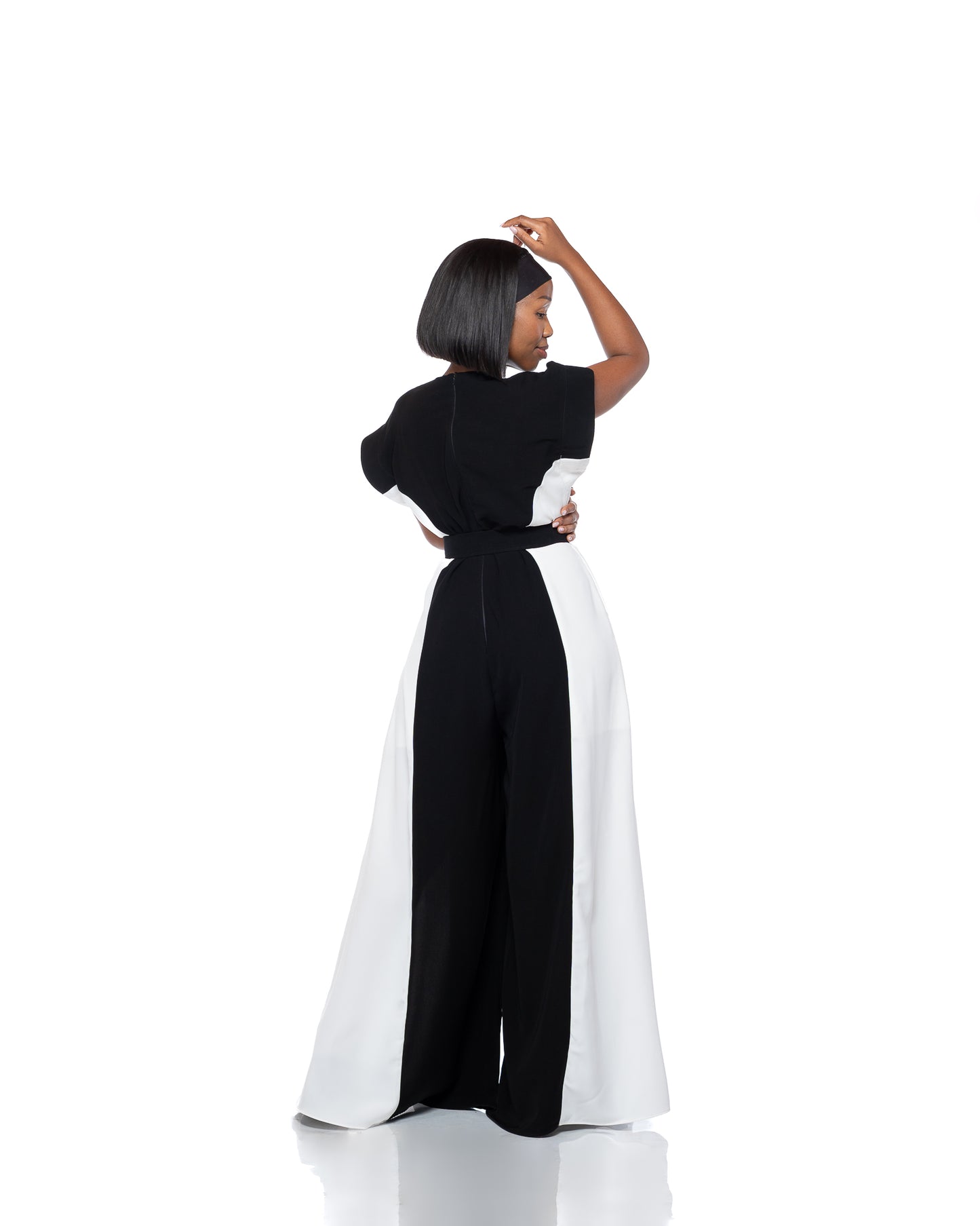 Moderne Colourblock Palazzo Jumpsuit