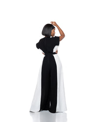 Moderne Colourblock Palazzo Jumpsuit