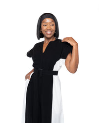Moderne Colourblock Palazzo Jumpsuit