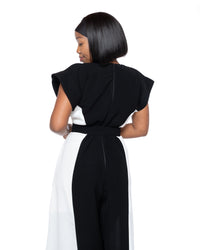 Moderne Colourblock Palazzo Jumpsuit
