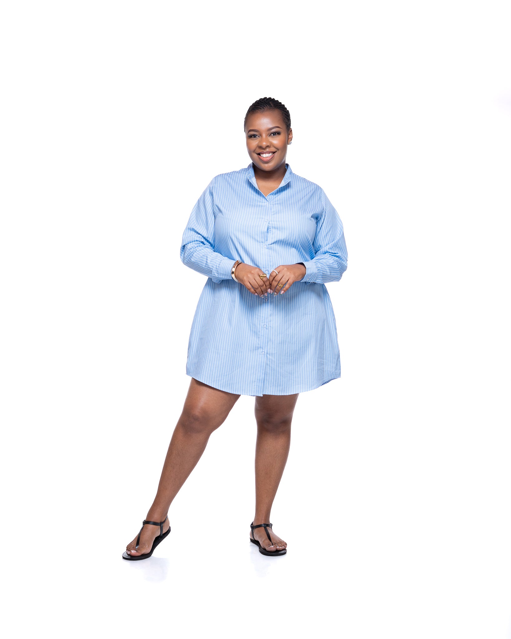Marina Shirt Dress In Sky