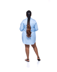 Marina Shirt Dress In Sky