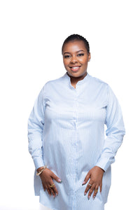 Marina Shirt Dress In Pearl
