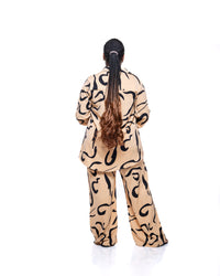 Fluid Wide Leg Pants in Sanaa