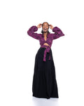 Hula Flow Maxi Skirt In Midnight