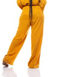 Dolce Wide Leg Pants in Honey Gold