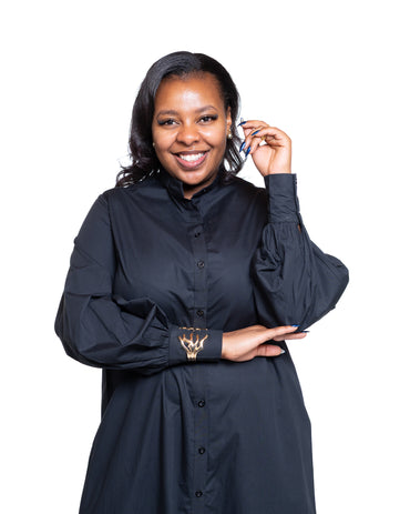 Pemba Maxi Shirt Dress In Black