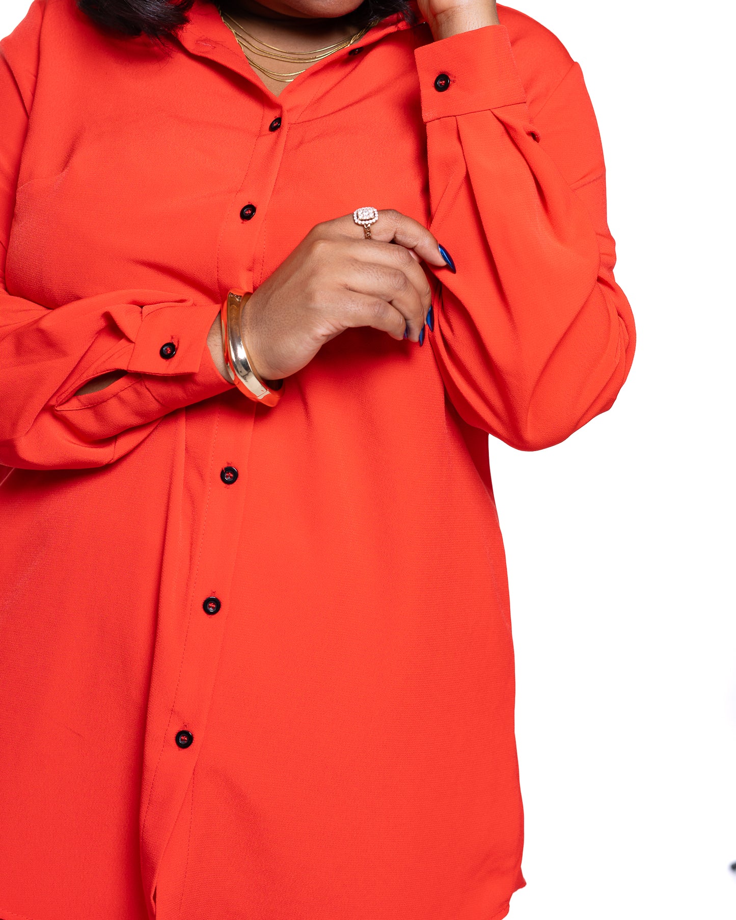 Monarch Oversize fit Shirt in Scarlet