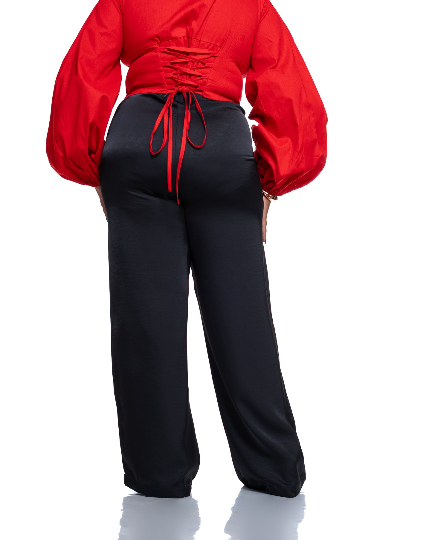 Adire Corset Top In Red