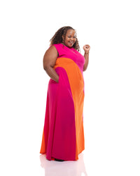 Simplicity Maxi Dress In Fuchsia