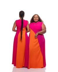 Simplicity Maxi Dress In Fuchsia