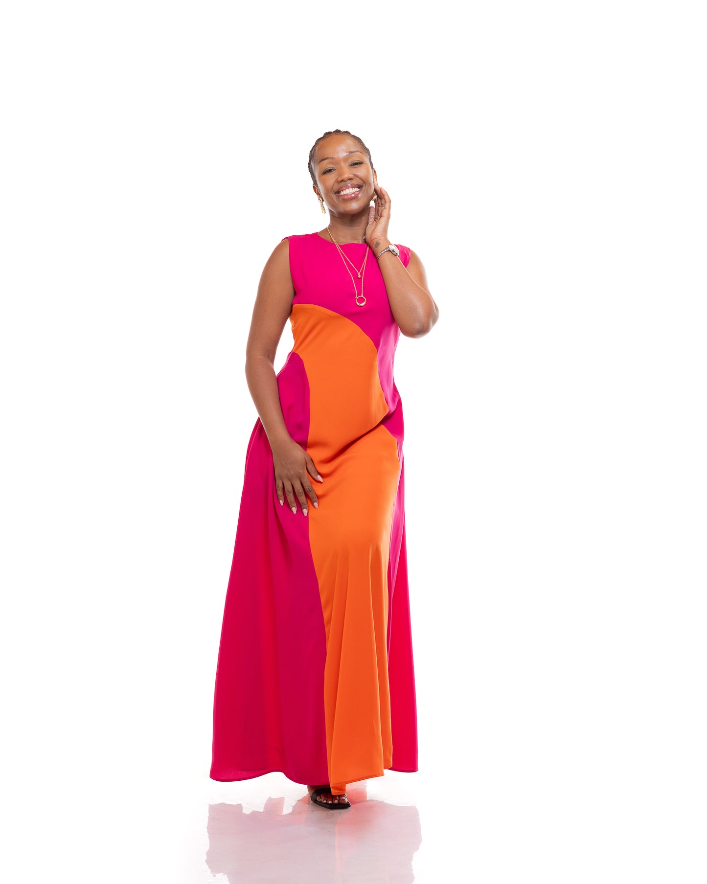 Simplicity Maxi Dress In Fuchsia