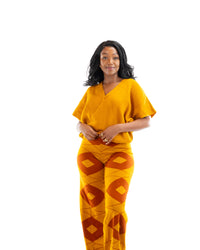 Ayla Knit Pants In Mustard