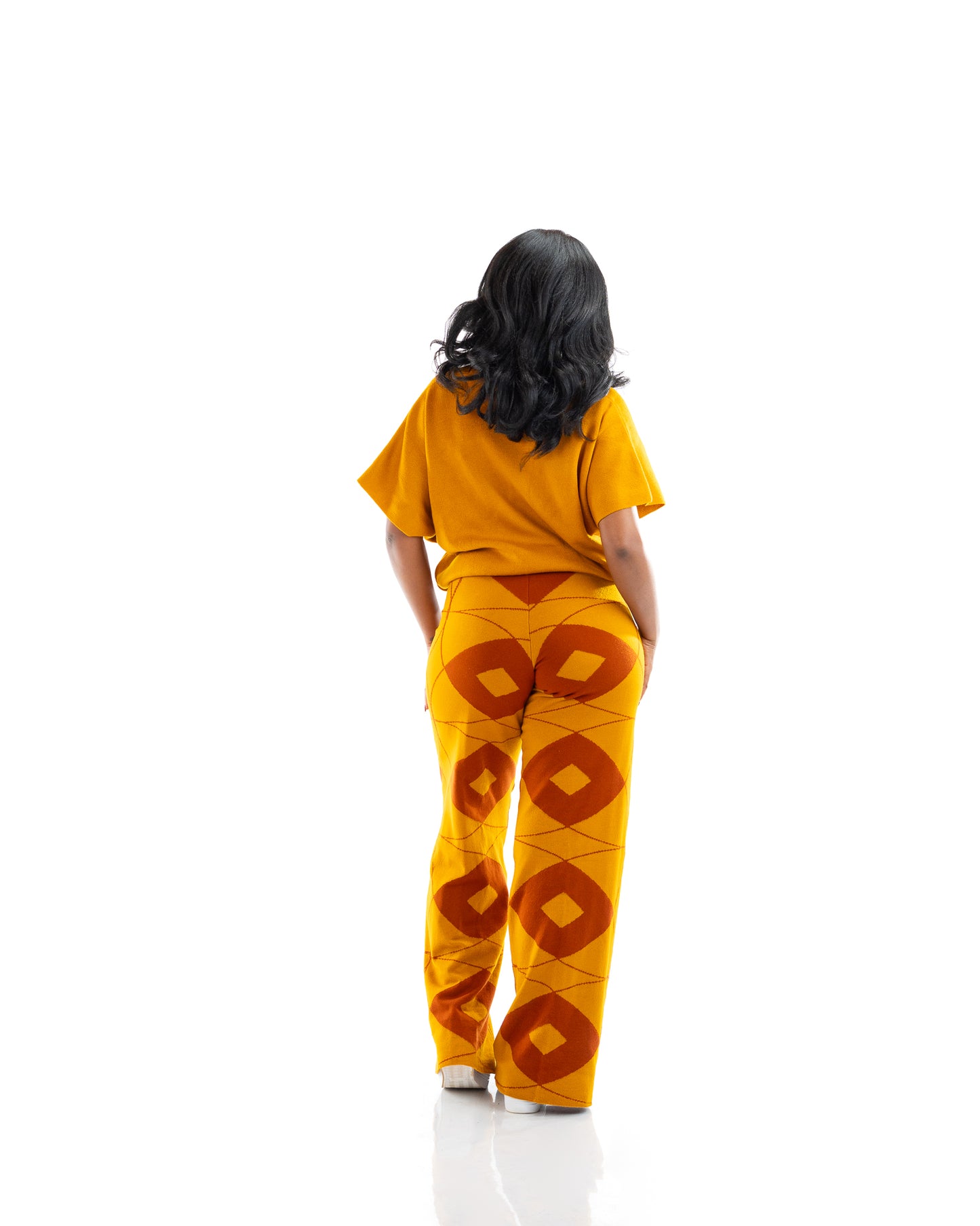 Ayla Knit Pants In Mustard