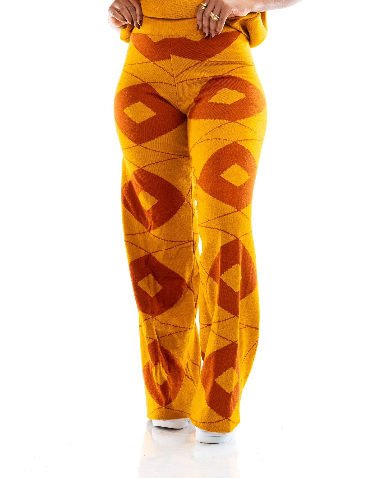 Ayla Knit Pants In Mustard