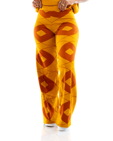 Ayla Knit Pants In Mustard