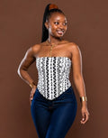 Ankara Corset In Ziggie