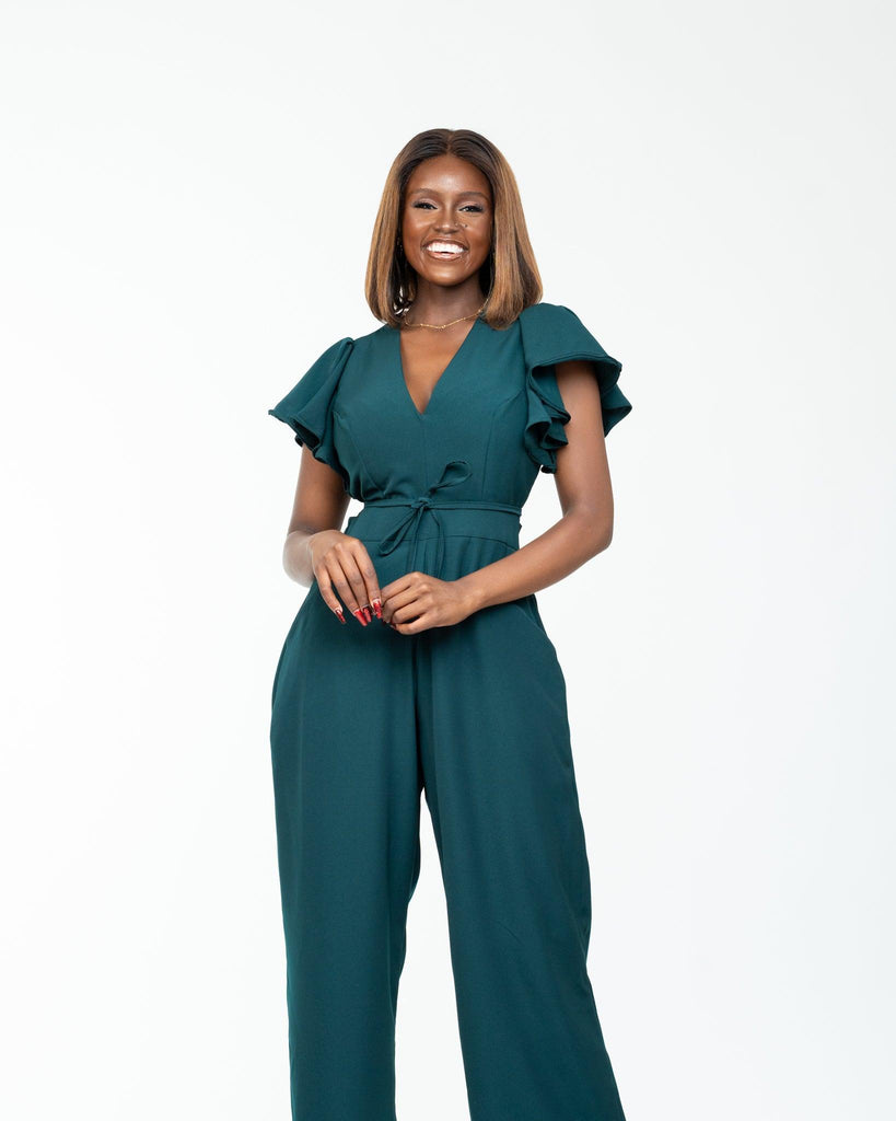 Allure Jumpsuit in Pine - Ikojn