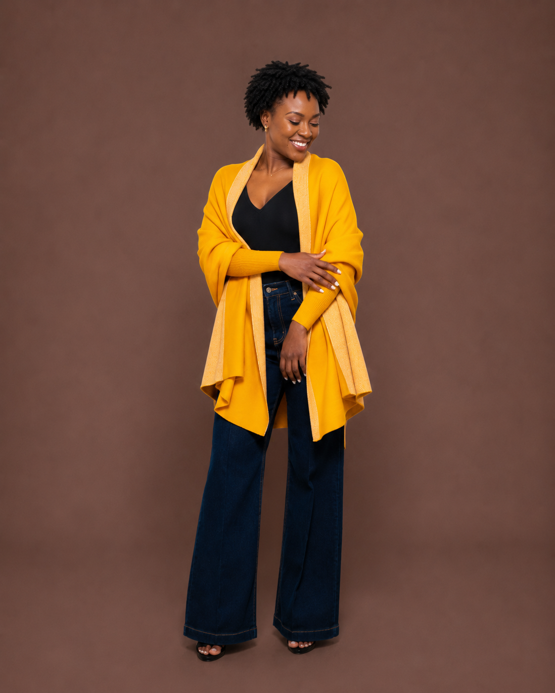 Madeline Shawl in MUSTARD
