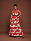 Ember Tide Maxi Shift Dress