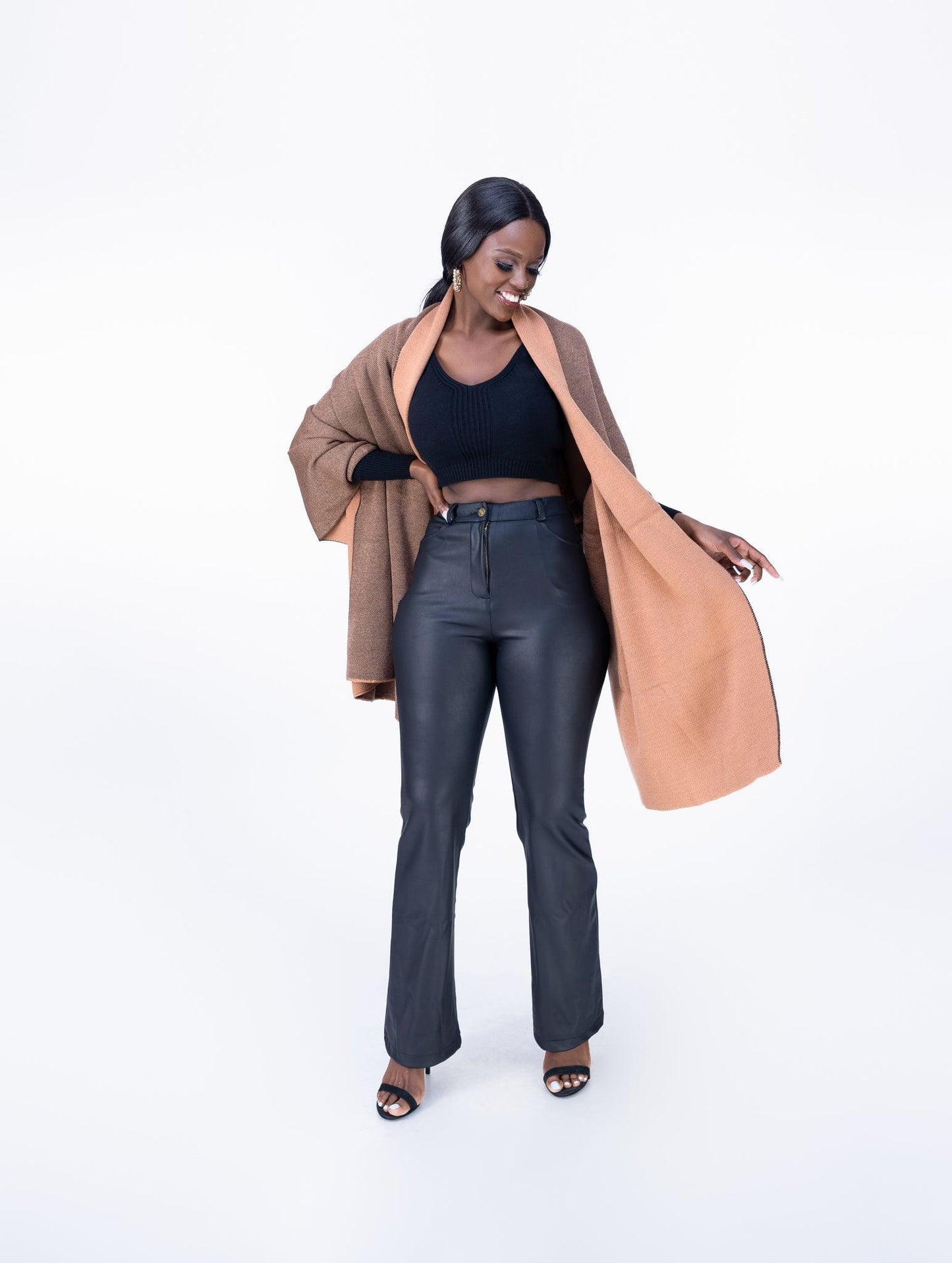 Madeline shawl in CARAMEL Cardigan Scarf Fashion| Style For Ladies |Accessories |Ladies Warm Clothing -Ikojn Westlands Nairobi Kenya