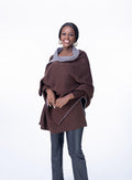 Madeline shawl in Chocolate |Dark Brown Cardigan Scarf Fashion| Style For Ladies |Accessories |Ladies Warm Clothing -Ikojn Westlands Nairobi Kenya