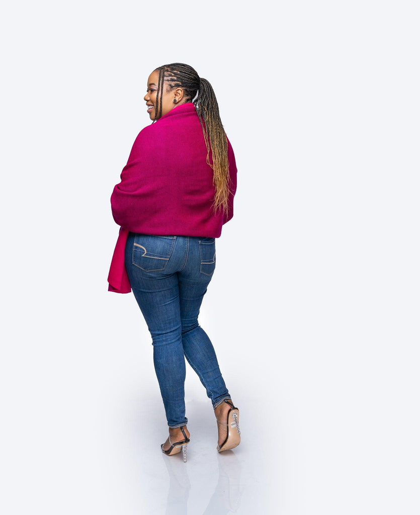 Madeline shawl in FUSCIA FUCHSIA |Pink Cardigan Scarf Fashion| Style For Ladies |Accessories |Ladies Warm Clothing -Ikojn Westlands Nairobi Kenya
