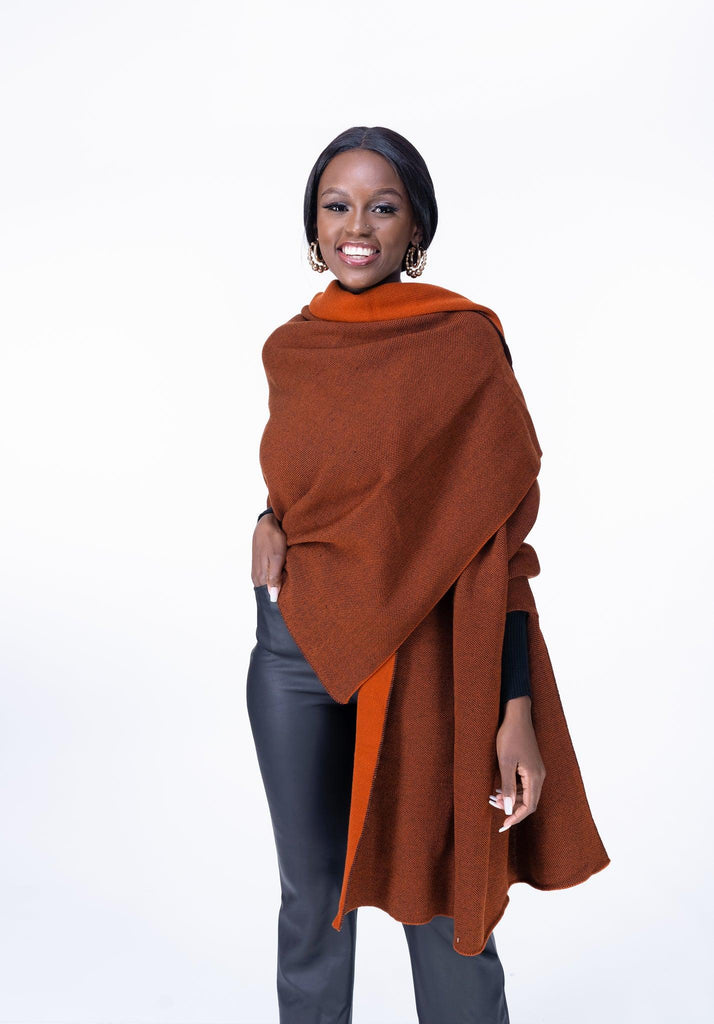 Madeline Shawl in RUST - Ikojn