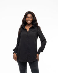 Monarch Oversize fit Shirt in EBONY - Ikojn