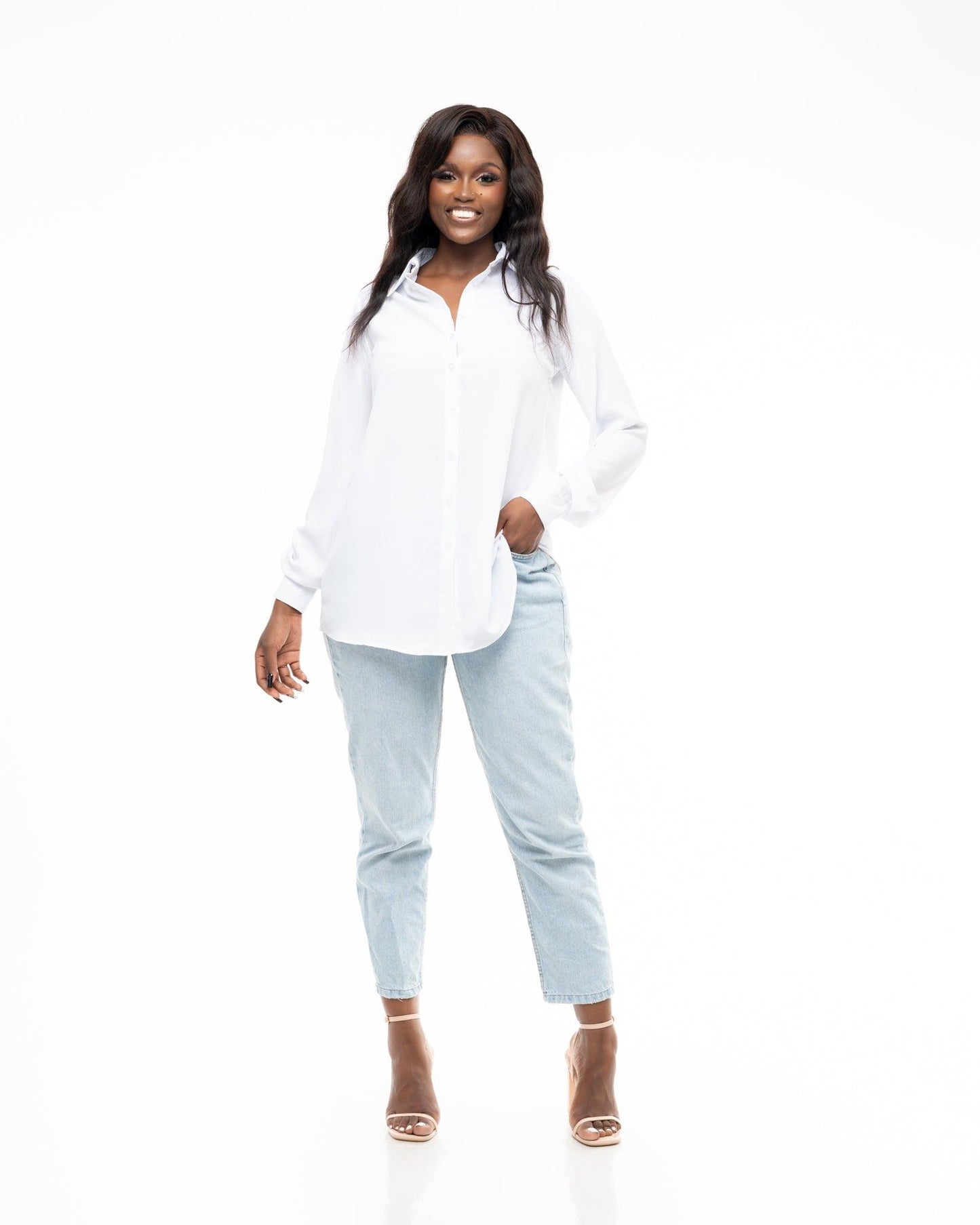 Monarch Oversize fit Shirt in PEARL - Ikojn