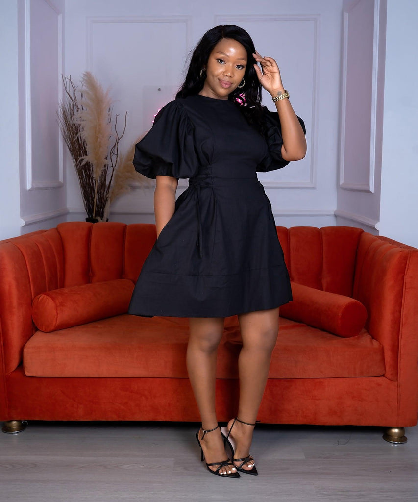 Olivia Mini Dress BLACK - Ikojn
